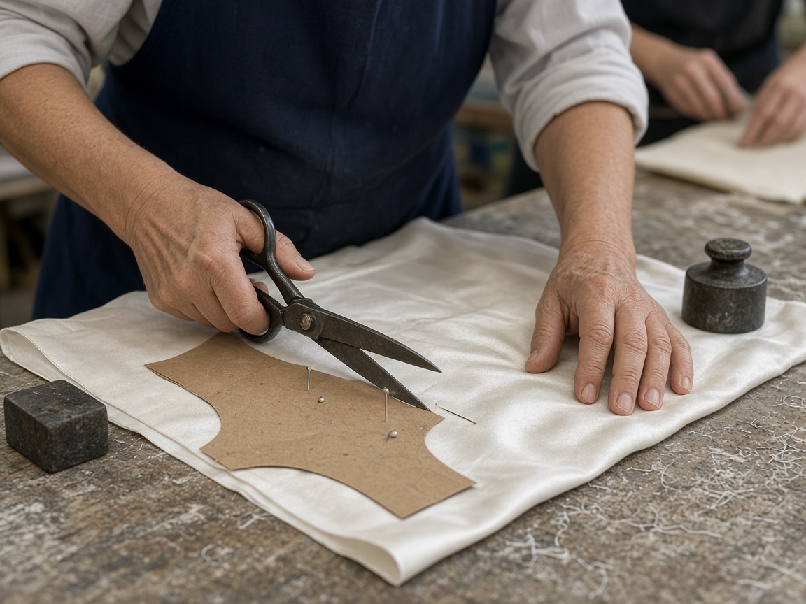 Cloth cut on the plant floor