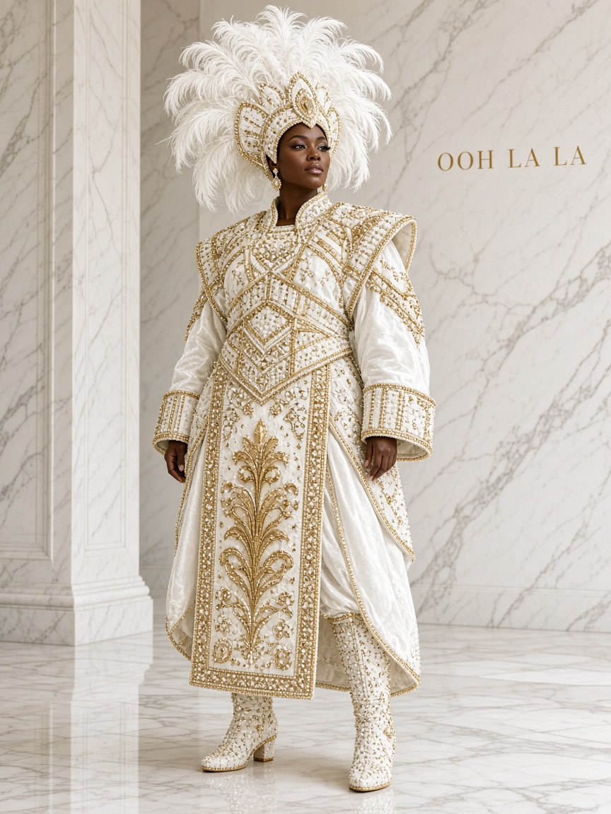 Ivory Plume Suit